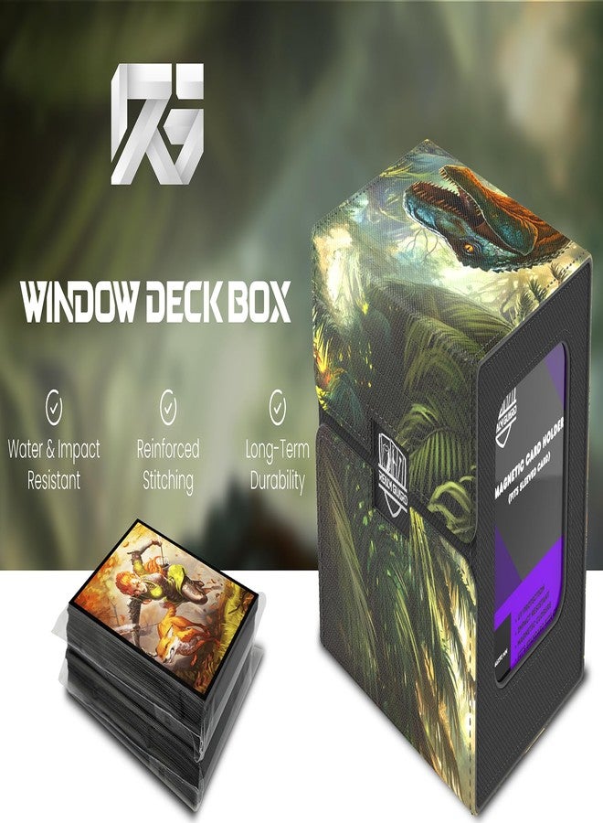 Realm Guard - TCG/MTG Commander 100+ Card Art Deck Box With Storage (Dinosaur) - Image 3